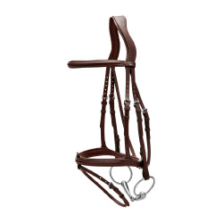 Brida Muserola Combinada Dy'on Colección New English Castaño Marrón Brida Muserola Combinada Dy'on Colección New English Castaño Marrón