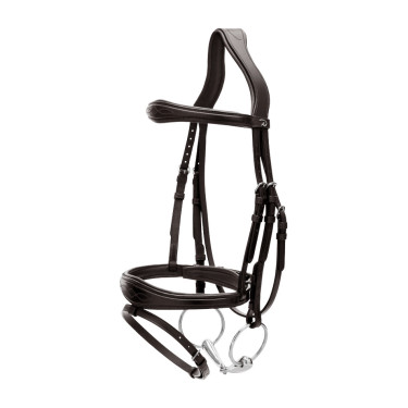 Brida Muserola Combinada Anatómica Dy'on New English Collection Negro Brida Muserola Combinada Anatómica Dy'on New English Collection Negro