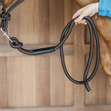 Longe Dy'on con mosquetón Castaño Marrón Longe Dy'on con mosquetón Castaño Marrón