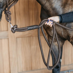 Línea de entrenamiento Dy'on con mosquetón Castaño Marrón