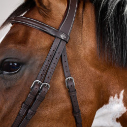 Bridon Working by Dy'on muserola combinada con mosquetones Castaño Marrón