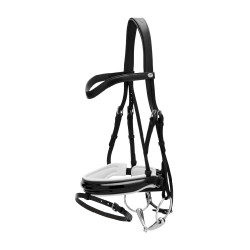 Brida Working by Dy'on Muserola Combinada Ancha Barnizada Forro Blanco