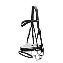 Brida Working by Dy'on Muserola Combinada Ancha Barnizada Forro Blanco