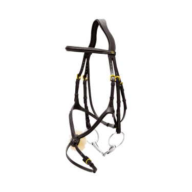 Brida Muserola Cruzada Trenzada D Colección Dy'on Negro