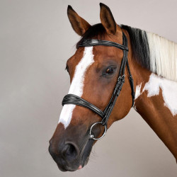 Muserola Anatómica sin Barbada Colección US Jumping Dy'on Negro Muserola Anatómica sin Barbada Colección US Jumping Dy'on Negro