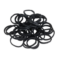 Gomas para trenzar Covalliero Negro