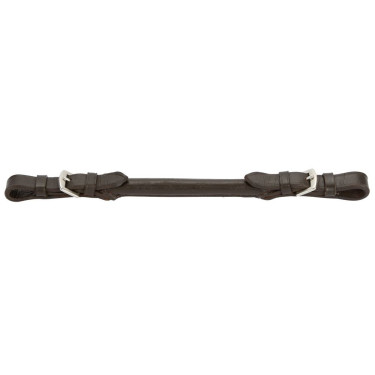 Sujetando correas de cuero Covalliero Castaño Marrón Sujetando correas de cuero Covalliero Castaño Marrón