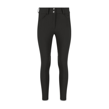 Pantalón de equitación Kentucky Miami con grip en las rodillas para mujer Negro