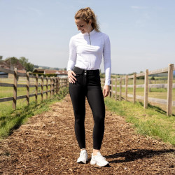 Pantalón de equitación Kentucky Miami con grip en las rodillas para mujer Negro Pantalón de equitación Kentucky Miami con grip en las rodillas para mujer Negro