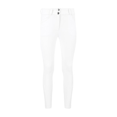 Pantalón de equitación Kentucky Miami con grip en las rodillas para mujer Blanco