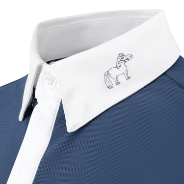 Polo de competición Kentucky Osaka de manga corta para niño Marino Azul marino