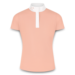 Polo de competición Kentucky Tokyo de manga corta para niña Rosa viejo