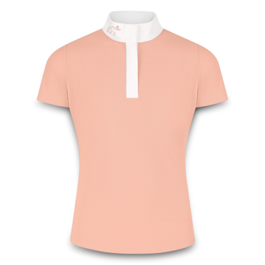 Polo de competición Kentucky Tokyo de manga corta para niña Rosa viejo