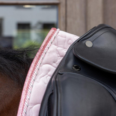 Manta de montar Kentucky Unicornio con purpurina Rosa pálido