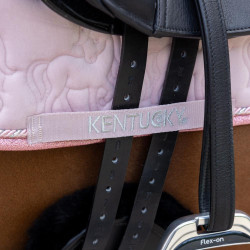 Manta de montar Kentucky Unicornio con purpurina Rosa pálido