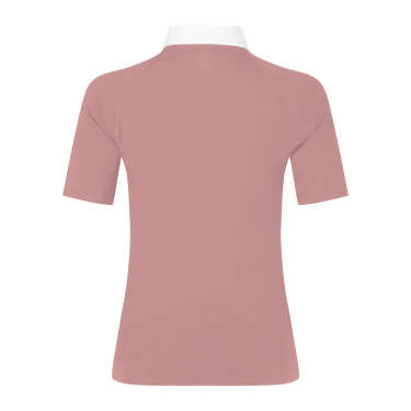 Camiseta de concurso Kentucky Classic para mujer con cremallera con purpurina de manga corta Rosa viejo Camiseta de concurso Kentucky Classic para mujer con cremallera con purpurina de manga corta Rosa viejo