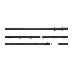 Riendas Hunter Grip con 7 topes 5/8 (sin stopper) Dy'on Negro
