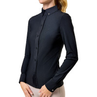 Camisa de manga larga Equestrian Stockholm Performance para mujer Negro