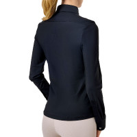 Camisa de manga larga Equestrian Stockholm Performance para mujer Negro