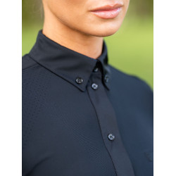 Camisa de manga larga Equestrian Stockholm Performance para mujer Negro Camisa de manga larga Equestrian Stockholm Performance para mujer Negro