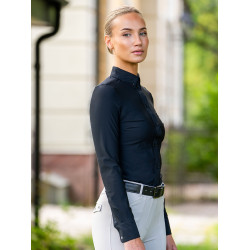 Camisa de manga larga Equestrian Stockholm Performance para mujer Negro Camisa de manga larga Equestrian Stockholm Performance para mujer Negro
