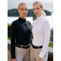 Camisa de manga larga Equestrian Stockholm Performance para mujer Negro Camisa de manga larga Equestrian Stockholm Performance para mujer Negro