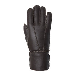 Guantes Lana piel de oveja Horze Marrón oscuro