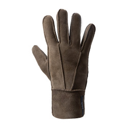 Guantes Lana piel de oveja Horze Marrón oscuro