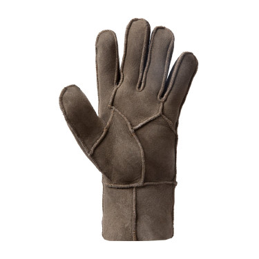Guantes Lana piel de oveja Horze Marrón oscuro