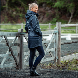 Chubasquero PU para Mujer Emma B Vertigo Azul marino oscuro Chubasquero PU para Mujer Emma B Vertigo Azul marino oscuro