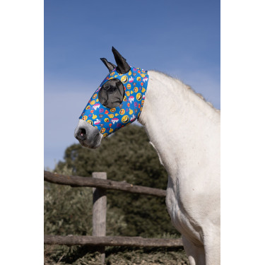 Máscara antimoscas elástica para poner Horze Emoji Motifs Máscara antimoscas elástica para poner Horze Emoji Motifs