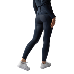 Legging térmico híbrido Horze Anya full grip Arándano Azul