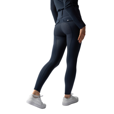 Legging térmico híbrido Horze Anya full grip Arándano Azul