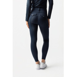 Legging térmico híbrido Horze Anya full grip Arándano Azul