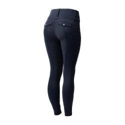 Legging térmico híbrido Horze Anya full grip Arándano Azul
