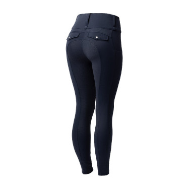 Legging térmico híbrido Horze Anya full grip Arándano Azul