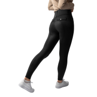 Legging térmico híbrido Horze Anya full grip Negro caviar