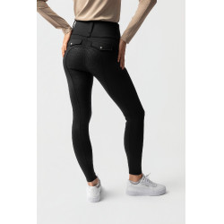 Legging térmico híbrido Horze Anya full grip Negro