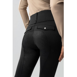 Legging térmico híbrido Horze Anya full grip Negro