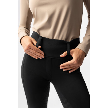 Legging térmico híbrido Horze Anya full grip Negro