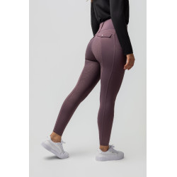 Legging térmico híbrido Horze Anya full grip Sílex violeta
