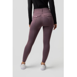 Legging térmico híbrido Horze Anya full grip Sílex violeta