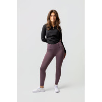 Legging térmico híbrido Horze Anya full grip Sílex violeta