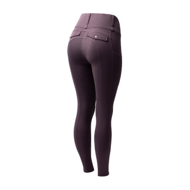 Legging térmico híbrido Horze Anya full grip Sílex violeta