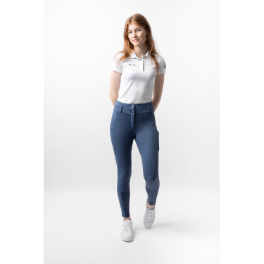 Pantalón de equitación Corinne Thermo Horze full grip Índigo vintage Azul marino Pantalón de equitación Corinne Thermo Horze full grip Índigo vintage Azul marino