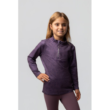 Camiseta de entrenamiento Pegasus infantil Horze Sílex Gris