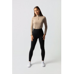 Leggings de invierno para mujer con grip integral Horze Dea Negro