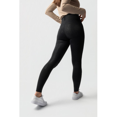 Leggings de invierno para mujer con grip integral Horze Dea Negro