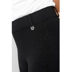 Leggings térmicos para niños Horze Dea con agarre completo Negro