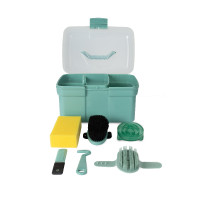 Caja y cepillos de limpieza Horze para niños Wazabi